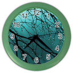 Raindrops Color Wall Clock by Sparkle