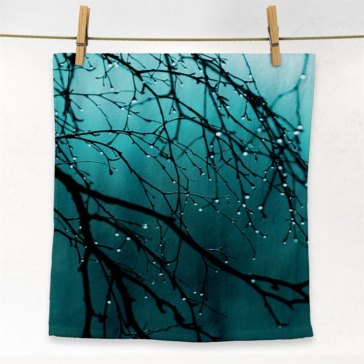 Raindrops Face Towel