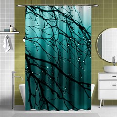 Raindrops Shower Curtain 48  X 72  (small)  by Sparkle