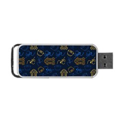 Tribal Festive Folk Pattern Portable Usb Flash (two Sides) by tmsartbazaar