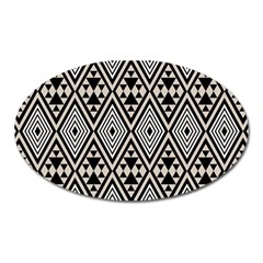 Abstract Boho Style Geometric Oval Magnet by tmsartbazaar