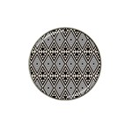 Abstract Boho Style Geometric Hat Clip Ball Marker Front