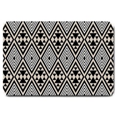 Abstract Boho Style Geometric Large Doormat  by tmsartbazaar