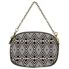 Abstract Boho Style Geometric Chain Purse (one Side) by tmsartbazaar