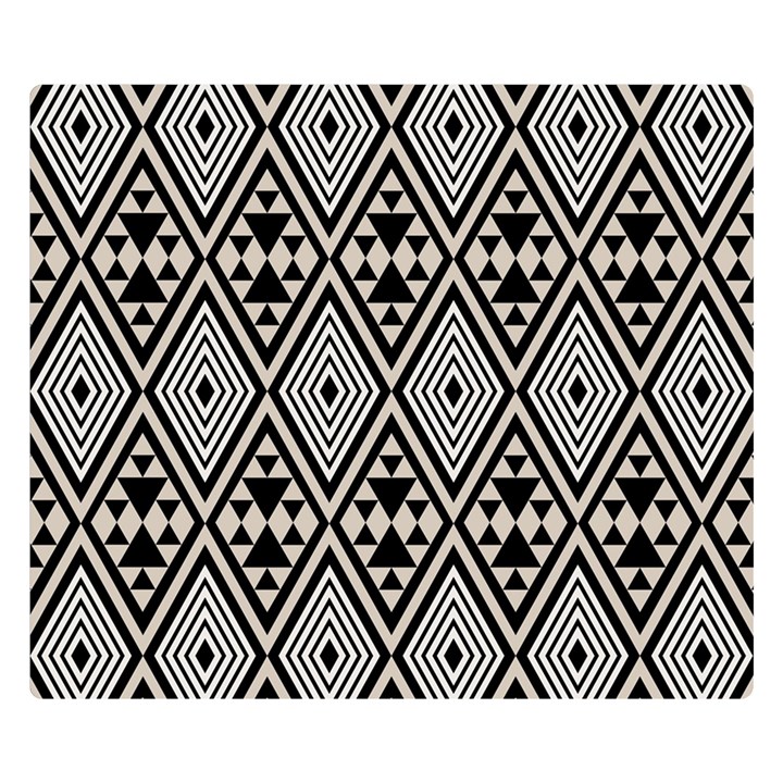 Abstract Boho Style Geometric Double Sided Flano Blanket (Small) 