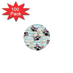 Halloween Bats 1  Mini Buttons (100 Pack)  by Angelandspot