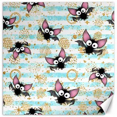 Halloween Bats Canvas 12  X 12  by Angelandspot