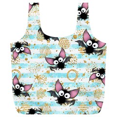 Halloween Bats Full Print Recycle Bag (xl) by Angelandspot