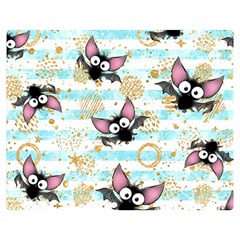 Halloween Bats Double Sided Flano Blanket (medium)  by Angelandspot