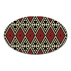 Motif Boho Style Geometric Oval Magnet by tmsartbazaar