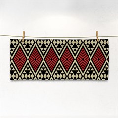 Motif Boho Style Geometric Hand Towel by tmsartbazaar