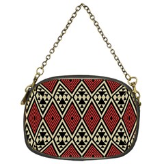 Motif Boho Style Geometric Chain Purse (one Side) by tmsartbazaar