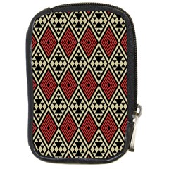 Motif Boho Style Geometric Compact Camera Leather Case by tmsartbazaar