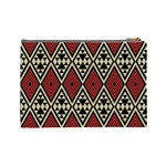 Motif Boho Style Geometric Cosmetic Bag (Large) Back