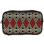 Motif Boho Style Geometric Toiletries Bag (Two Sides) Back