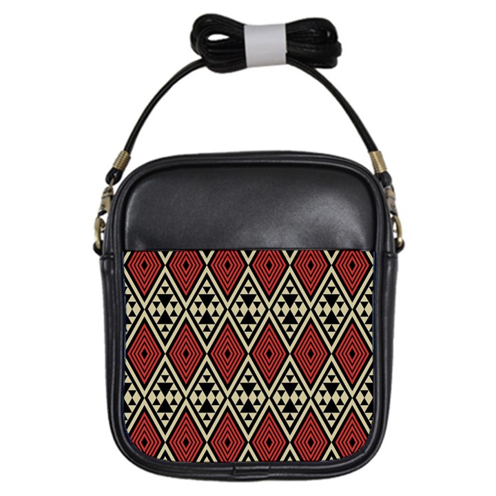 Motif Boho Style Geometric Girls Sling Bag