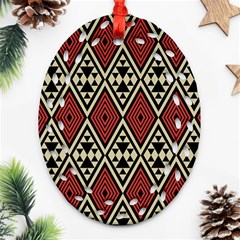 Motif Boho Style Geometric Oval Filigree Ornament (two Sides) by tmsartbazaar