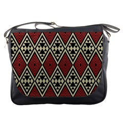 Motif Boho Style Geometric Messenger Bag by tmsartbazaar