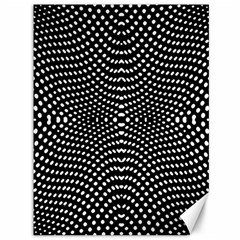 Black And White Geometric Kinetic Pattern Canvas 36  X 48  by dflcprintsclothing