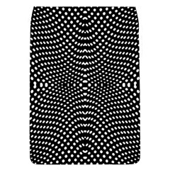 Black And White Geometric Kinetic Pattern Removable Flap Cover (l) by dflcprintsclothing