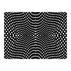 Black And White Geometric Kinetic Pattern Double Sided Flano Blanket (mini)  by dflcprintsclothing