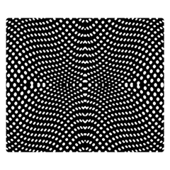 Black And White Geometric Kinetic Pattern Double Sided Flano Blanket (small)  by dflcprintsclothing