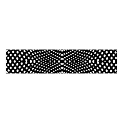 Black And White Geometric Kinetic Pattern Velvet Scrunchie