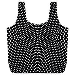 Black And White Geometric Kinetic Pattern Full Print Recycle Bag (xxl) by dflcprintsclothing