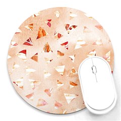 Autumn Abstract Round Mousepads by Angelandspot