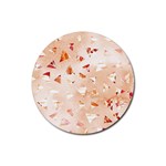 Autumn Abstract Rubber Coaster (Round)  Front