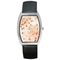 Autumn Abstract Barrel Style Metal Watch by Angelandspot