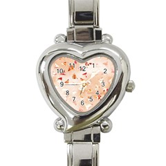 Autumn Abstract Heart Italian Charm Watch by Angelandspot