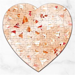 Autumn Abstract Jigsaw Puzzle (heart) by Angelandspot