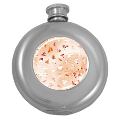 Autumn Abstract Round Hip Flask (5 Oz) by Angelandspot