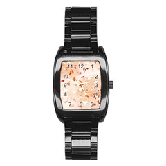 Autumn Abstract Stainless Steel Barrel Watch by Angelandspot