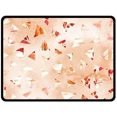 Autumn Abstract Double Sided Fleece Blanket (large)  by Angelandspot