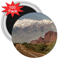 Empty Highway Landscape, La Rioja, Argentina 3  Magnets (100 Pack)