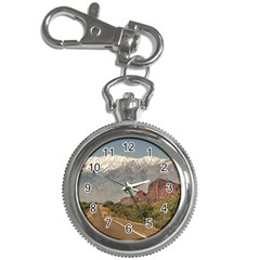 Empty Highway Landscape, La Rioja, Argentina Key Chain Watches by dflcprintsclothing