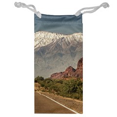 Empty Highway Landscape, La Rioja, Argentina Jewelry Bag by dflcprintsclothing