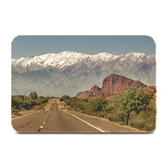 Empty Highway Landscape, La Rioja, Argentina Plate Mats