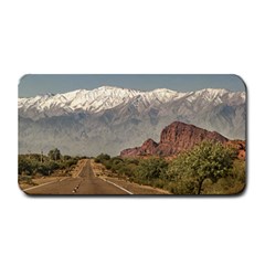 Empty Highway Landscape, La Rioja, Argentina Medium Bar Mats by dflcprintsclothing