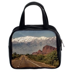 Empty Highway Landscape, La Rioja, Argentina Classic Handbag (two Sides)