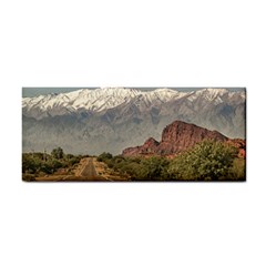 Empty Highway Landscape, La Rioja, Argentina Hand Towel by dflcprintsclothing