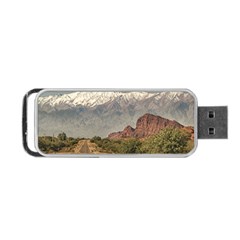 Empty Highway Landscape, La Rioja, Argentina Portable Usb Flash (two Sides) by dflcprintsclothing