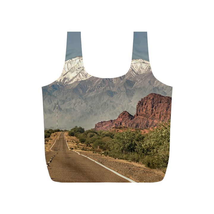 Empty Highway Landscape, La Rioja, Argentina Full Print Recycle Bag (S)