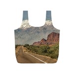 Empty Highway Landscape, La Rioja, Argentina Full Print Recycle Bag (S) Back