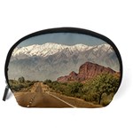 Empty Highway Landscape, La Rioja, Argentina Accessory Pouch (Large) Back