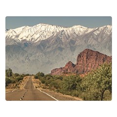 Empty Highway Landscape, La Rioja, Argentina Double Sided Flano Blanket (large)  by dflcprintsclothing