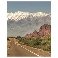 Empty Highway Landscape, La Rioja, Argentina Drawstring Bag (small) by dflcprintsclothing