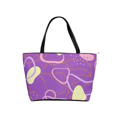 Abstract Purple Pattern Design Classic Shoulder Handbag